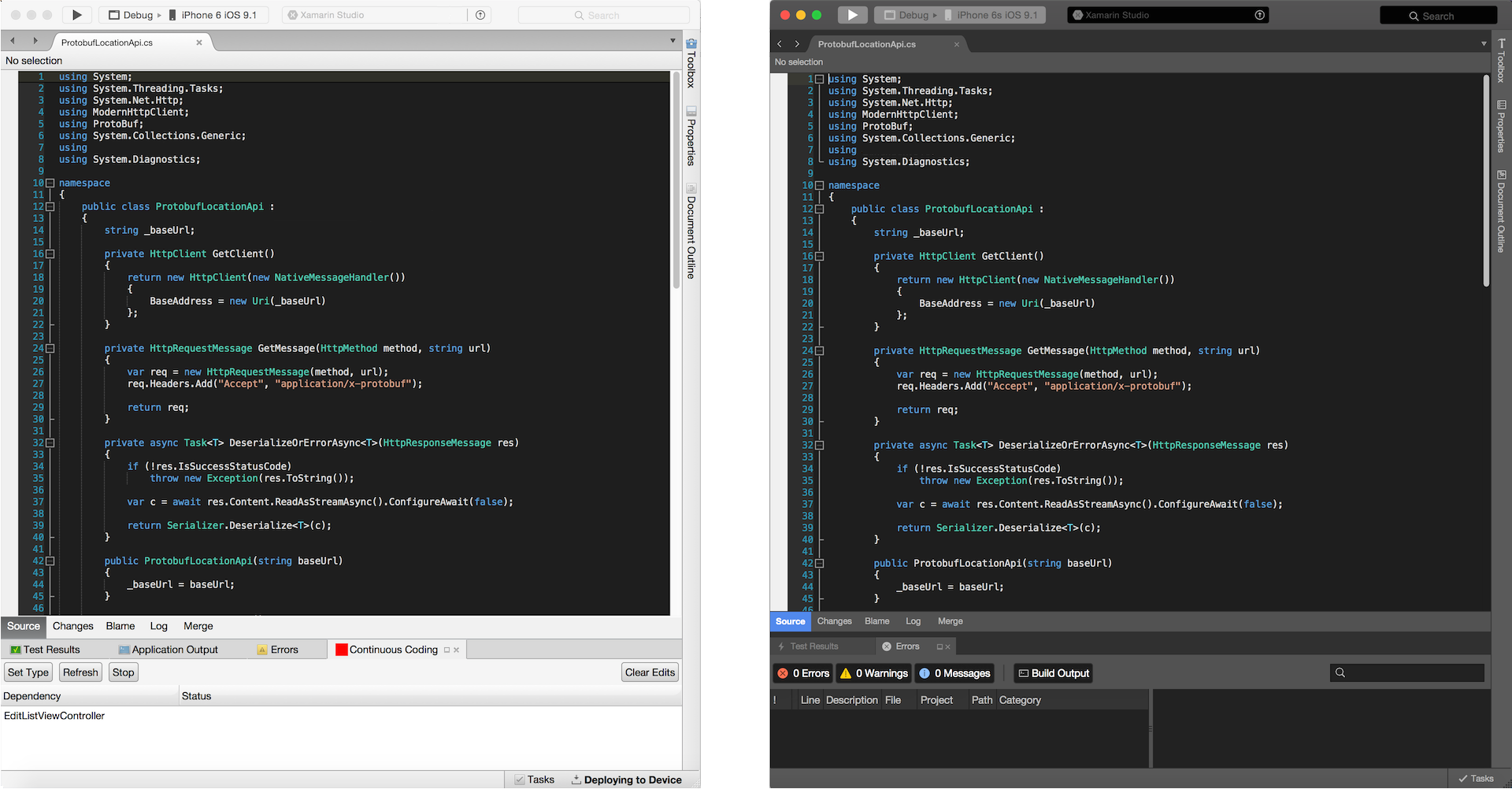 xamarin studio dark theme